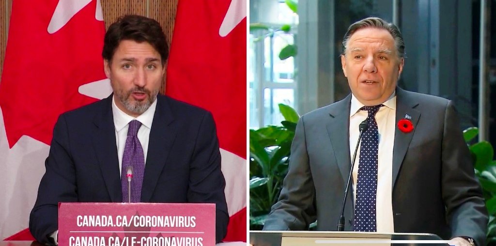 François Legault congratulates Justin Trudeau on his victory after much criticism