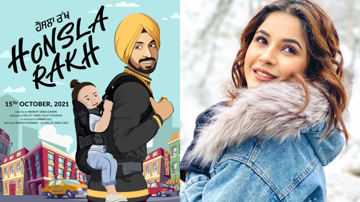 Why did the shooting of Diljit Dosanjh and Shahnaz Gill's film 'Honsla Rakh' stop?