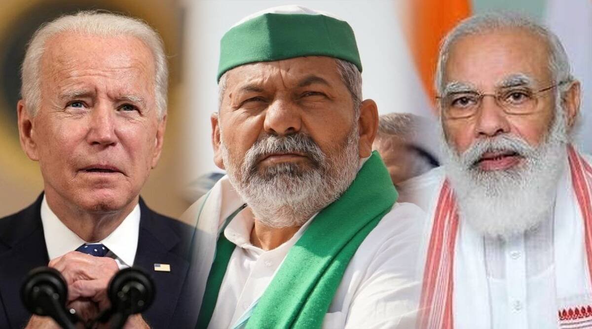 Breaking News: Rakesh Tikait tweets to US President Biden and makes special appeal against PM Modi