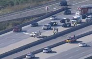 Plane makes an emergency landing on Highway 407 in Markham, Ontario