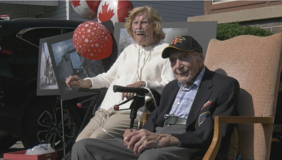 In Oshawa, a WWII veteran celebrates his 102nd birthday