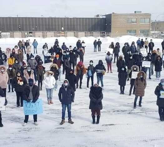 Students protest after bankruptcies by three Quebec colleges