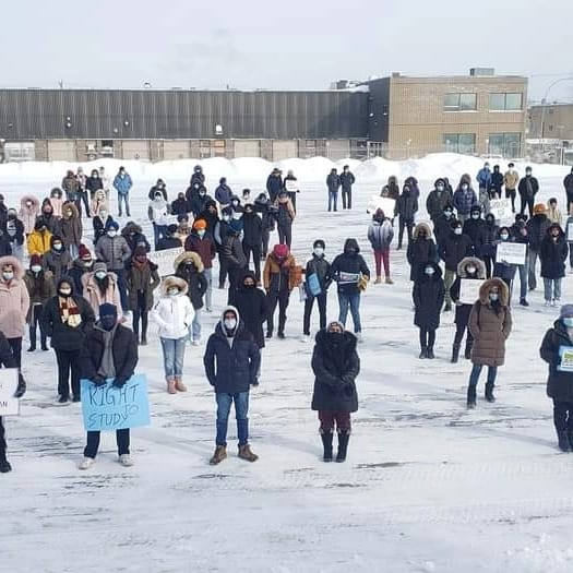 Students protest after bankruptcies by three Quebec colleges