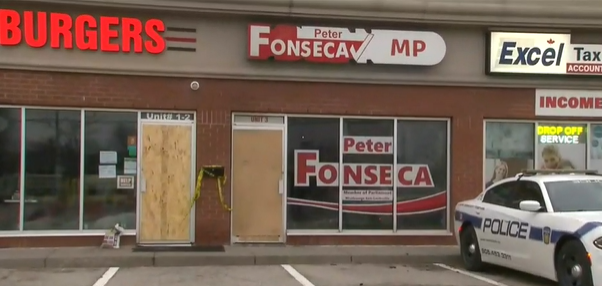 Fire at Mississauga Liberal MP Peter Fonseca's office is suspicious: Police