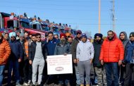 Ontario Dump Truck Association protests in Mississauga demanding higher rates