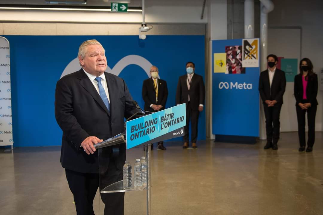 Over the next five years, a new Meta engineering hub in Toronto will produce 2,500 jobs: Ford