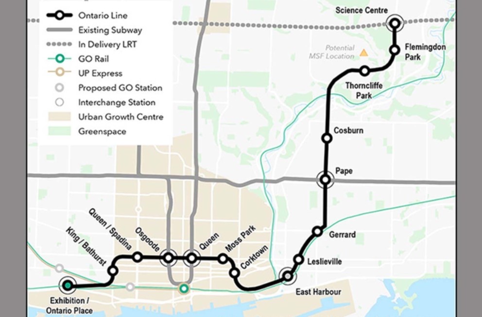 Ford and Tory will break ground on new Ontario Line today