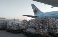 A humanitarian flight carrying medical supplies for Ukraine on its way to Poland