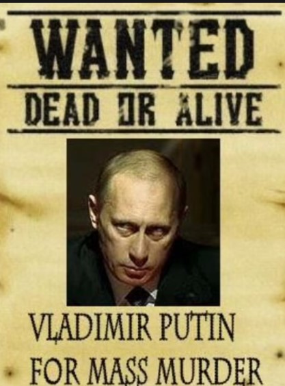 For Mass Murder, $1 Million Reward on Putin, Dead or Alive