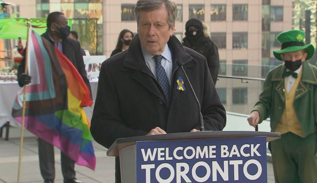 'Welcome back, Toronto,' says Mayor John Tory as the city confirmed major summer events