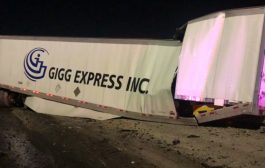 After a cargo truck crashes through a construction zone on Highway 401, driver faces charges