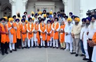 Sikh jatha departs for Gurdwara Sri Panja Sahib, Pakistan to celebrate 'Khalsa Sajna Diwas'