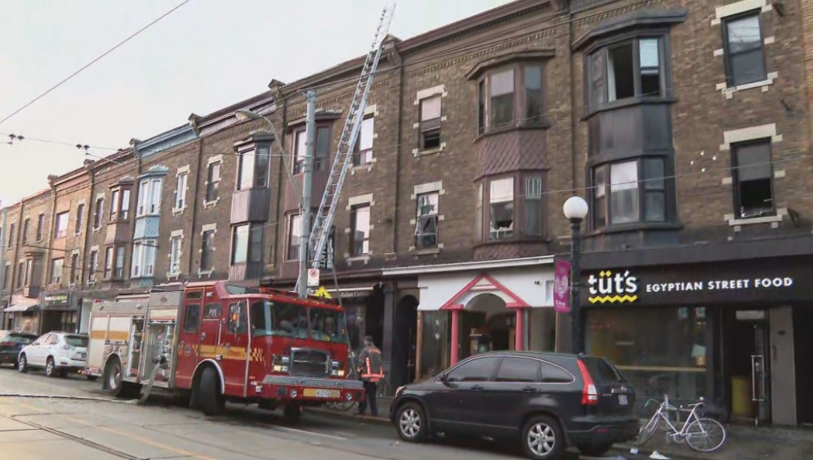 Four-alarm fire in a mixed-use building in Little Italy