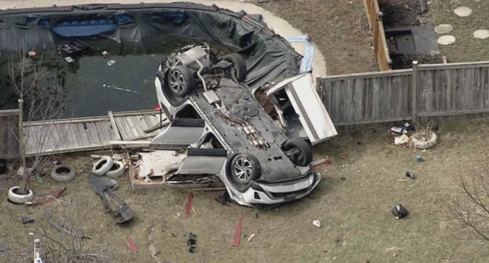 Brampton: Two men in hospital after crash