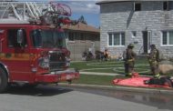 After being rescued from a house fire in Scarborough, a man suffered critical injuries