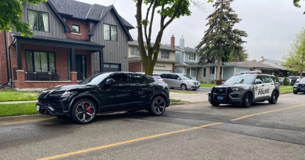 Lamborghini SUV recovered by Toronto police after it stolen during a 