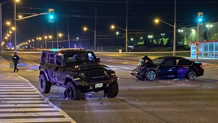 Woman seriously injured in Brampton crash: Police