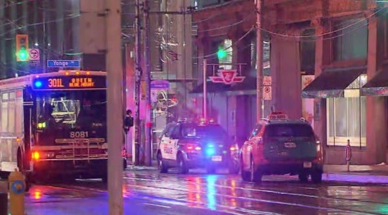 Downtown Toronto: woman injured in vehicle crash