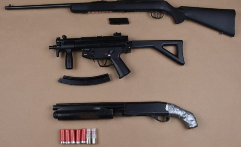 Guns and drugs seized after raid at a Brampton house