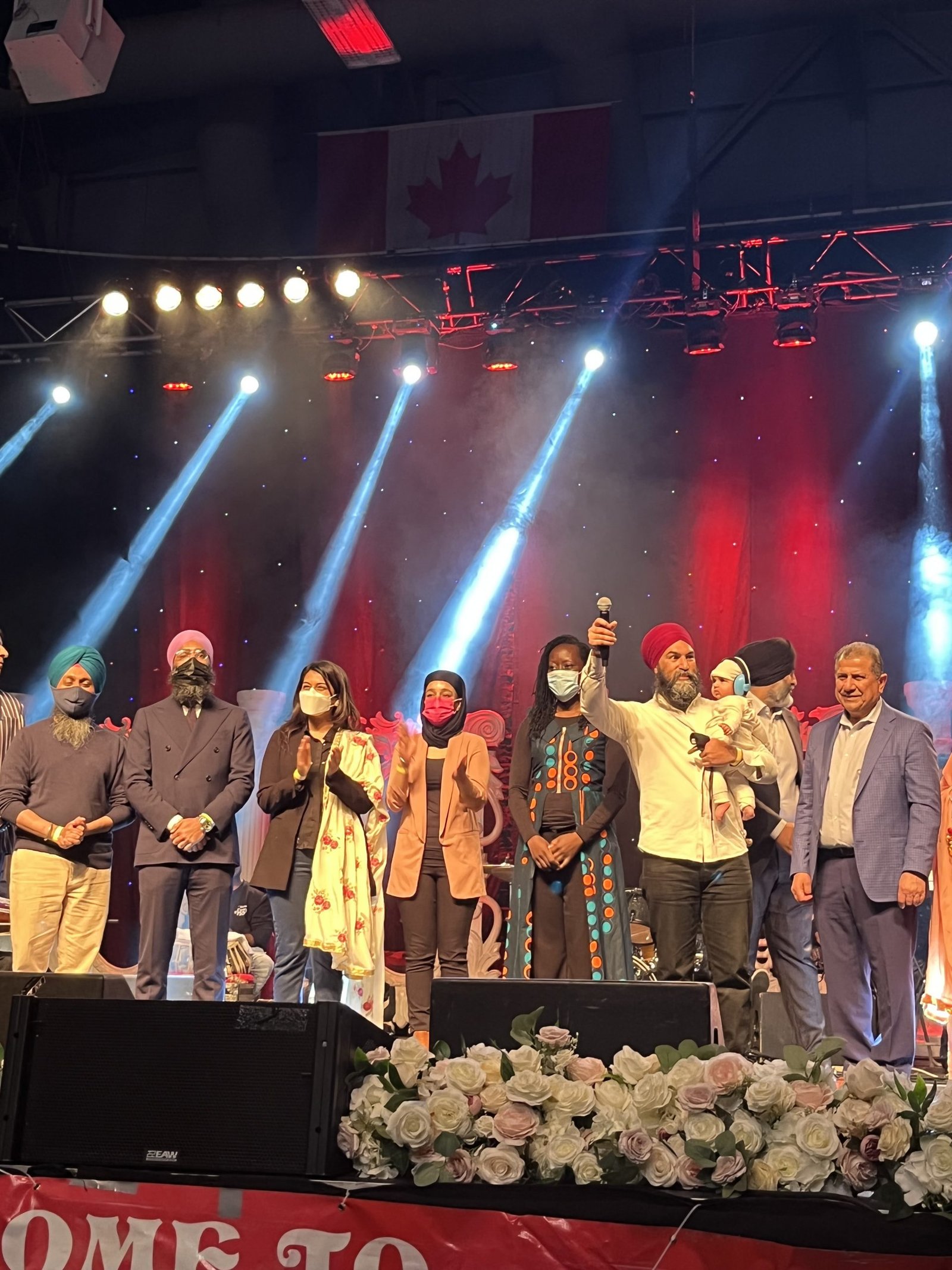 NDP candidates at Teeyan da Mela Brampton