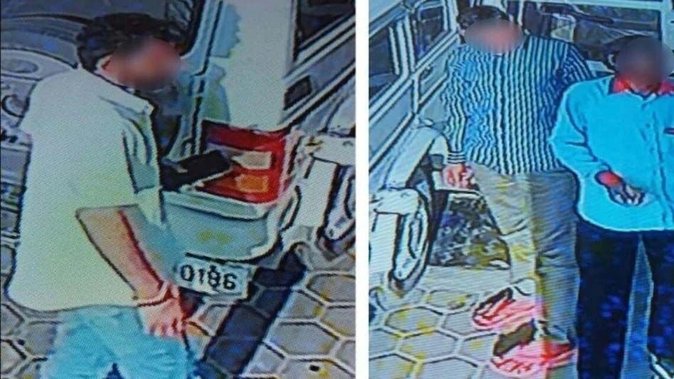 Sidhu moose wala’s shotters unmasked in new CCTV footage stepping out of the White Bolero