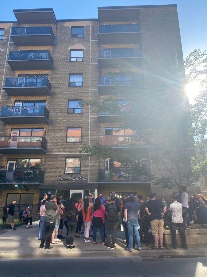 Tenants in West Toronto receive eviction notices due to an AC unit dispute