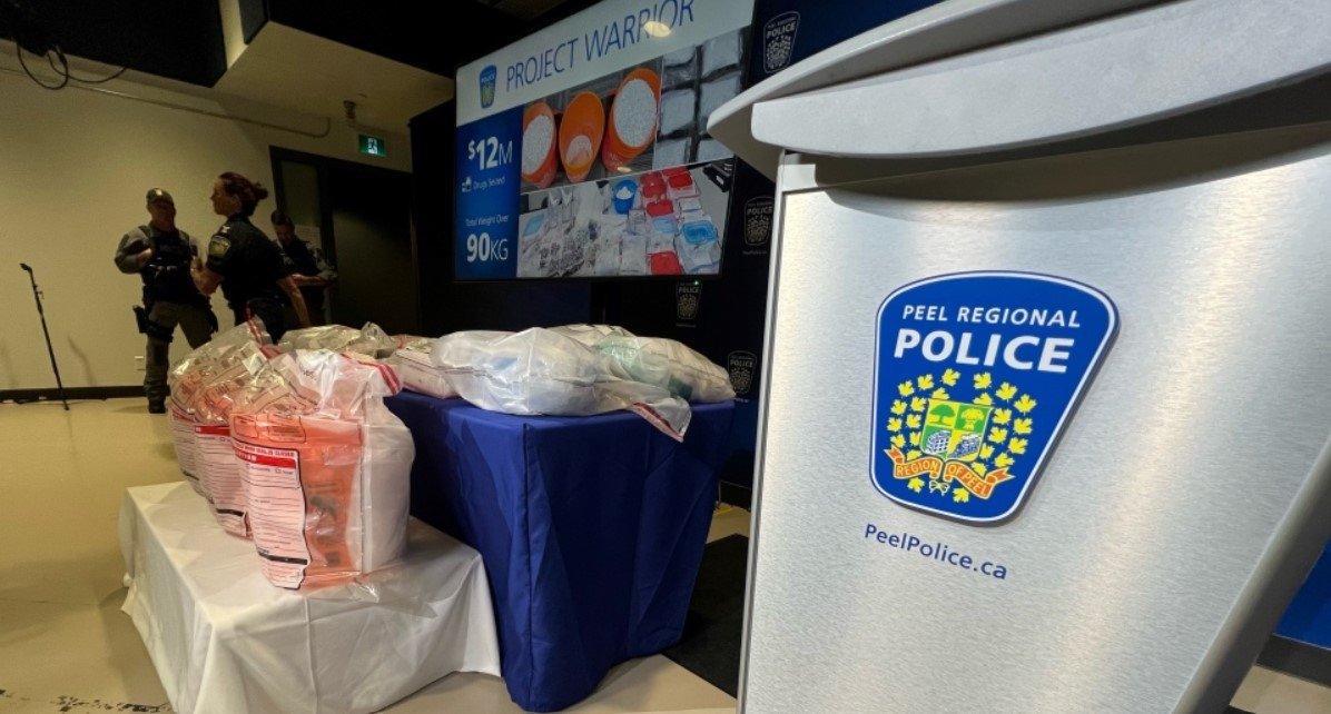 ਪੀਲ ਪੁਲਿਸ ਨੇ $12 ਮਿਲੀਅਨ ਦੇ ਨਸ਼ੀਲੇ ਪਦਾਰਥ ਕੀਤੇ ਜ਼ਬਤ, ਚਾਰ ਲੋਕਾਂ ‘ਤੇ ਲਗਾਏ ਗਏ ਦੋਸ਼