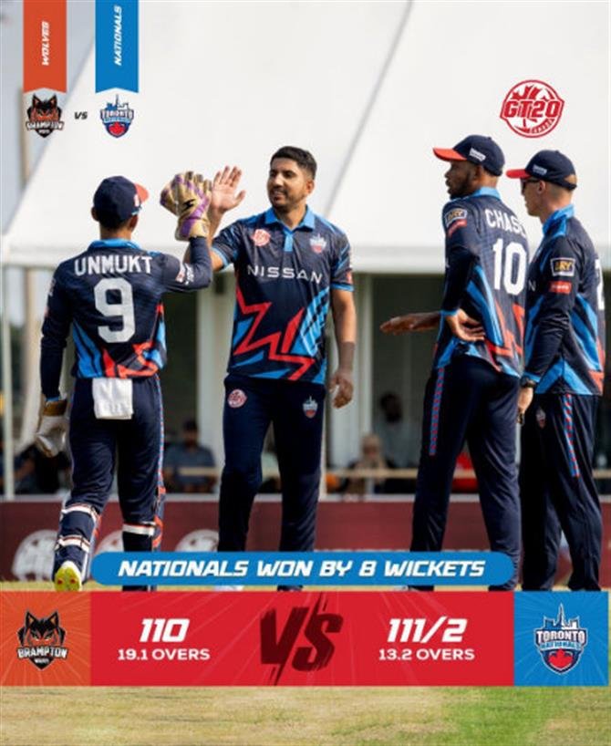 ਜੀਟੀ-20: ਮਿਸੀਸਾਗਾ ਨੇ ਵੈਨਕੂਵਰ ਨੂੰ 22 ਦੌੜਾਂ ਨਾਲ ਹਰਾਇਆ