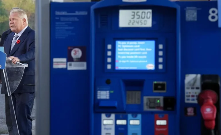 ਓਨਟਾਰੀਓ ਸਰਕਾਰ ਵੱਲੋਂ ਗੈਸ ਤੇ ਡੀਜ਼ਲ ਟੈਕਸ ‘ਚ ਕਟੌਤੀ 2024 ਦੀਆਂ ਗਰਮੀਆਂ ਤੱਕ ਵਧਾਉਣ ਦਾ ਫੈਸਲਾ